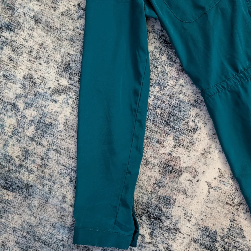 EUC Ladies Old Navy Tie Up Sleeve Tie Waist Long Sleeve Shirtdress Dress Sz S - Picture 8 of 9